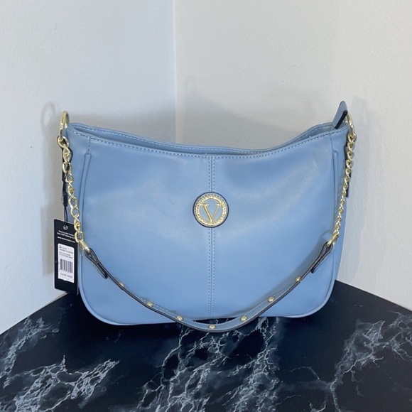 Women’s Handbags VERA NEW YORK Rita Hobo Bag Denim Blue NEW - Picture 4 of 6